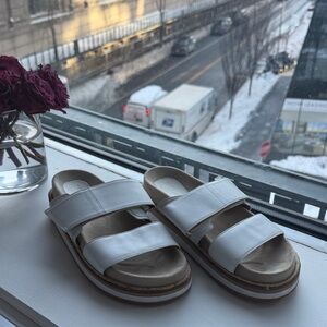 Cole Haan White and Tan Women's Sandals